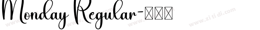 Monday Regular字体转换